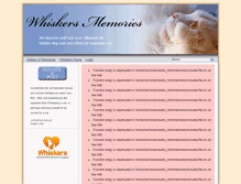 Tablet Screenshot of memories.ewhiskers.com